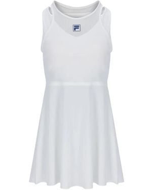 Fila Mesh-Panelled Racerback Dress - White