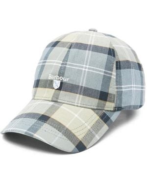 Barbour Casquette De Baseball Imprimée Tartan - Blue
