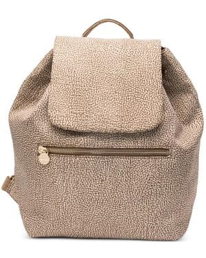 Borbonese Medium Eco Backpack - Natural