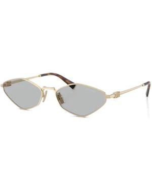 Miu Miu Hexagonal Frame Sunglasses - Metallic