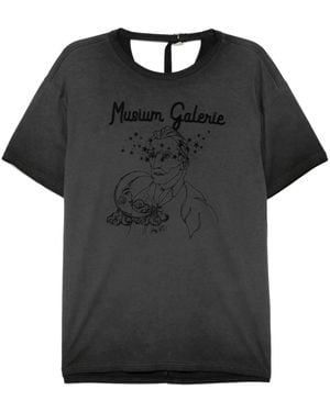 Musium Div. Embroidered T-Shirt - Black