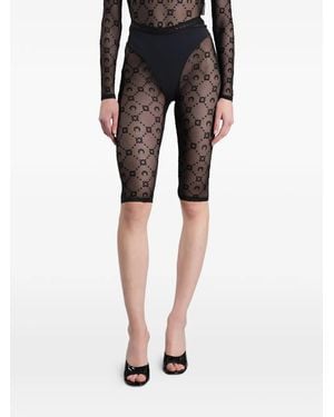 Marine Serre Moon Diamant Fietsshorts - Zwart