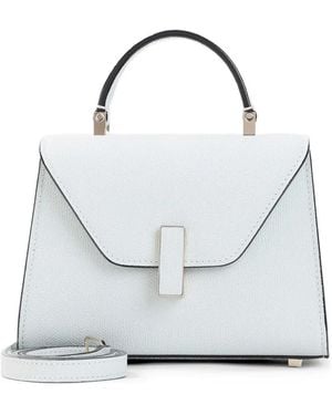 Valextra Mini Iside Leather Cross Body Bag - White