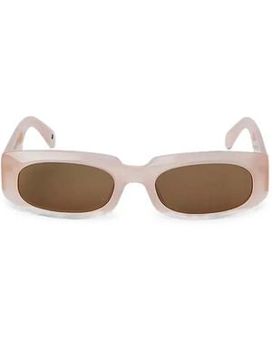 Palm Angels Oval-Frame Sunglasses - Natural