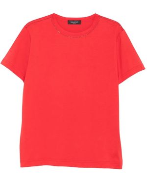 Fabiana Filippi T-Shirt Girocollo - Rosso
