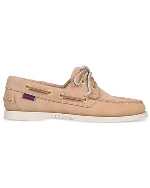 Sebago Portland Boat Shoes - White