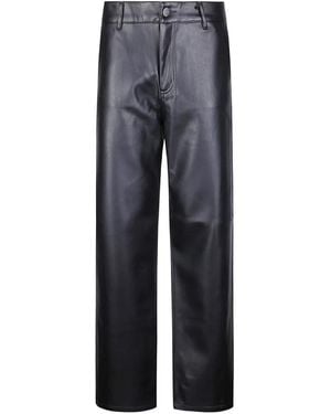Carhartt Arizona Straight-Leg Leather Pants - Blue