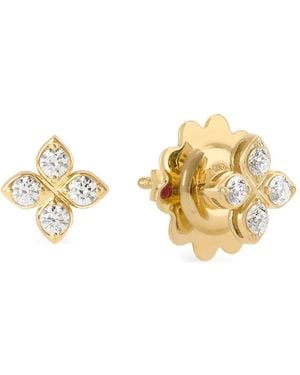Roberto Coin Princess Flower Ohrringe Mit Diamanten - Mettallic