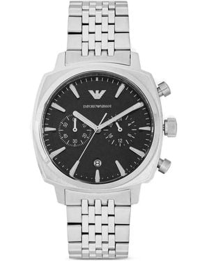 Emporio Armani Montre À Détail De Logo 42 Mm - Grey