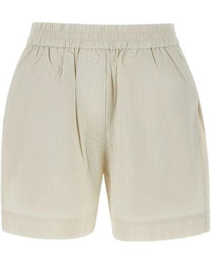 Herskind Gestreifte Shorts - Weiß
