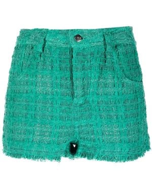 IRO Tweed Mini Shorts - Green