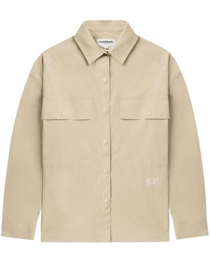 Chocoolate Logo-Appliqué Flap-Pocket Shirt - Natural