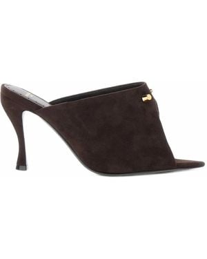 Balenciaga Midnight City Mules - Brown