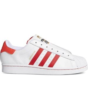 adidas Superstar "Cloud/Team Collegiate" Veterloze Sneakers - Rood
