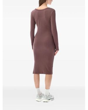 Nike Brooklyn Long-Sleeve Dress in Red | Lyst
