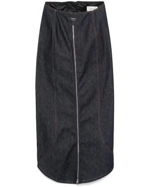 Coperni Denim Maxi Skirt - Black