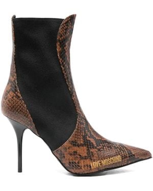 Love Moschino Stivaletti 100Mm - Marrone