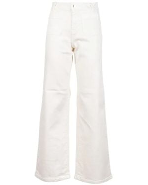 Marella Logo-Patch Jeans - White