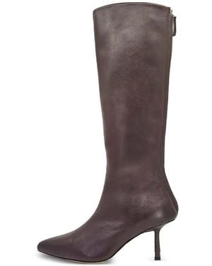 STUDIO AMELIA Petra Pointed Knee High Boots - Brown