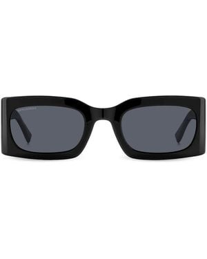 DSquared² Hype Rectangle-Frame Sunglasses - Black