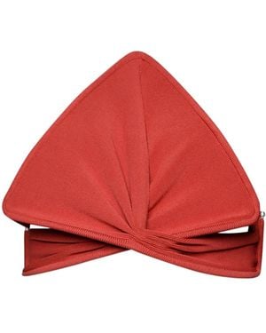 Christopher Esber Ore Pierced Spear Knit Bustier - Red