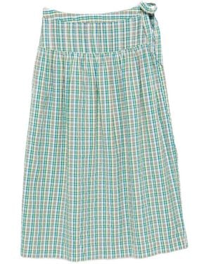 Damson Madder Josie Midi Skirt - Blue