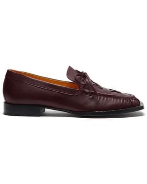 LILI CURIA Beau Laced Beau Loafers - Red