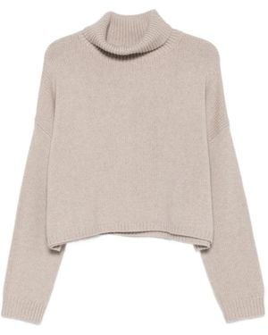 Lisa Yang Zerlina Roll-Neck Jumper - White
