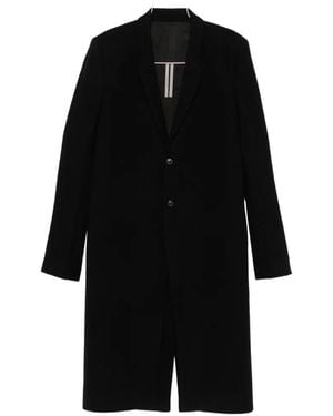 Rick Owens Concordian Single-Breasted Tailored Coat - Black