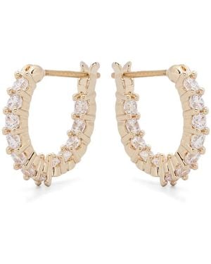 Swarovski Matrix Vittore Hoop Earrings - White