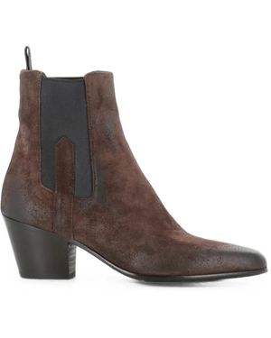Pantanetti Suede Chelsea Boots - Brown