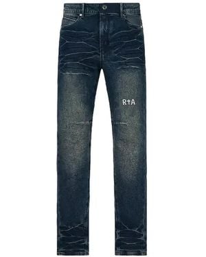 RTA Jeans Skinny Bryant Con Logo - Blu