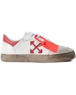 Off-White c/o Virgil Abloh Vulcanized Low Worn Out Trainers - Pink
