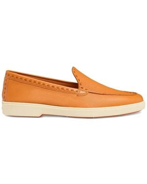 Santoni Loafer Mit Runder Kappe - Orange