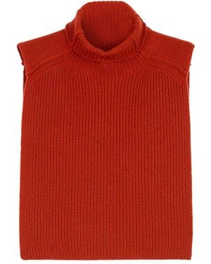 Ports 1961 Turtleneck Cape Sweater - レッド