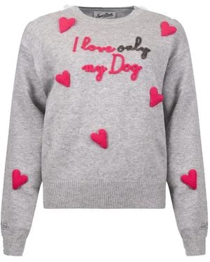 MC2 Saint Barth Heart-Detail Jumper - Grey