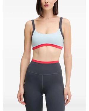 P.E Nation Colour-Block Sports Bra - Blue