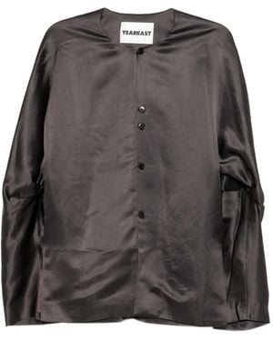 YEAREAST Crew-Neck Blouse - Black