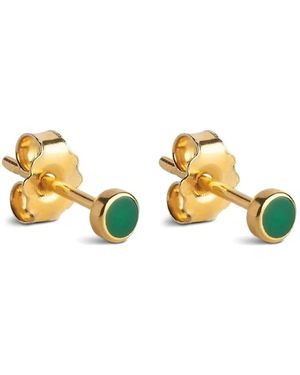 Enamel Copenhagen Boucles D'Oreilles Rondes En Émail - Métallisé