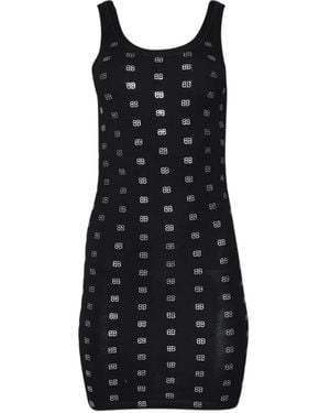 Balenciaga Logo-embellished Tank Dress - ブラック