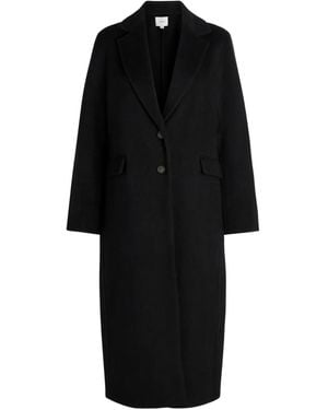 Vince Single-Breasted Coat - Black