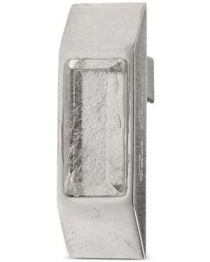 Rick Owens Crystal Beveled Earrings - Gray
