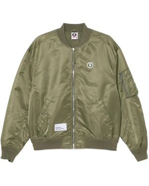 Aape By A Bathing Ape Logo-Patched Jacket - Green