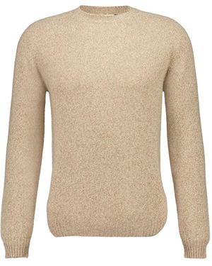 Boglioli Crew-Neck Wool-Cashmere-Blend Jumper - Natural
