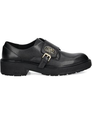 Liu Jo Buckle Strap Monk Shoes - Black