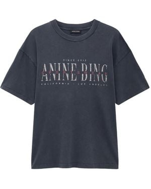 Anine Bing Cade T-Shirt Sport Club - Blue