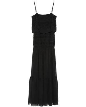 Juun.J Ruffled Tiered Dress - Black