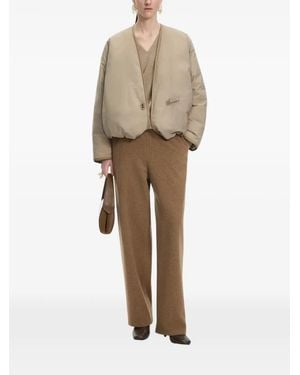 JNBY Straight-Leg Wool Trousers - Natural