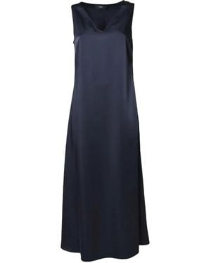Weekend by Maxmara V-Neck Sleeveless Dress - Blue