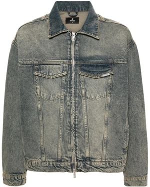 Represent R4 Washed-Denim Jacket - Gray